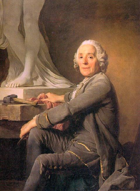 Joseph-Siffred  Duplessis Portrait of the Sculptor Christophe Gabriel Allegrain Norge oil painting art